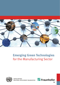 Emerging Green Technologies for the Manufacturing Sector