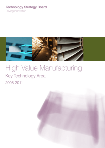 Technology Strategy Board – High-Value Manufacturing