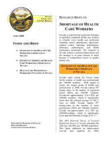 Research Brief on Shortage of Health Care
