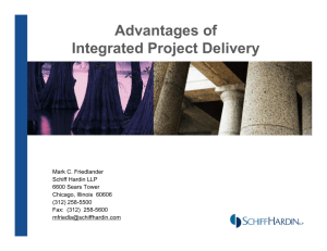 Advantages of Integrated Project Delivery