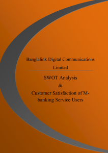 SWOT Analysis & Customer Satisfaction of M