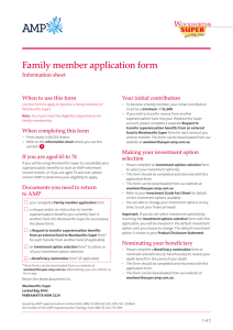 Family member application form