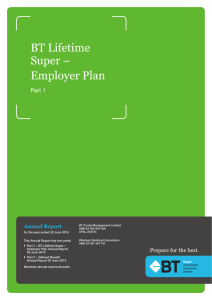 BT Lifetime Super – Employer Plan