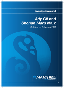Investigation report - Ady Gil and Shonan Maru No. 2