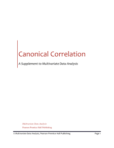 Canonical Correlation