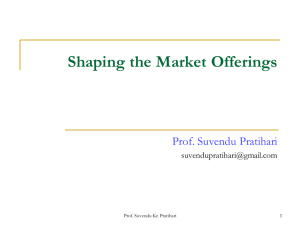 Shaping the Market Offerings