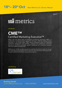 CME - New Metrics
