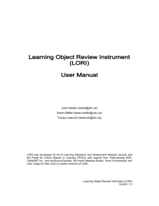 Learning Object Review Instrument