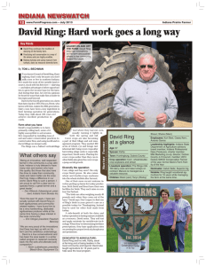 David Ring: Hard work goes a long way