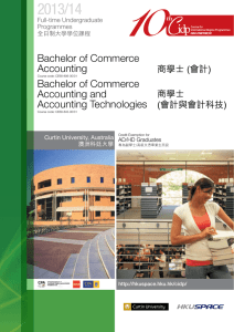 Bachelor of Commerce Accounting Bachelor of