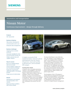 Nissan case study - Siemens PLM Software