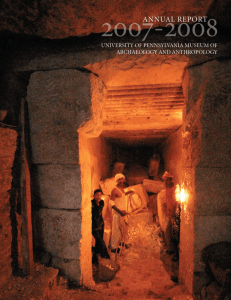annUal rePort - University of Pennsylvania Museum of Archaeology