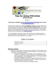 Tips for Using PCB Artist