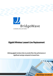 Gigabit Wireless Leased-Line Replacement