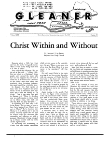 Christ Within and Without - General Conference Archives