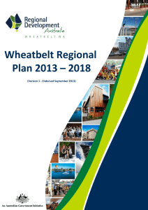 Wheatbelt Regional Plan 2013 – 2018