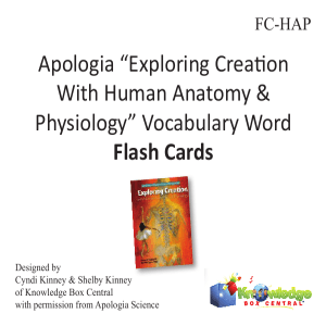 Apologia “Exploring Creation With Human Anatomy & Physiology