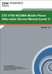 ZTE V790 WCDMA Mobile Phone After