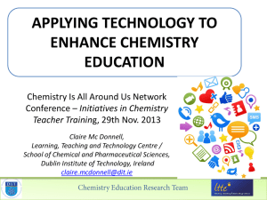 Applying Technology to Enhance Chemistry Education