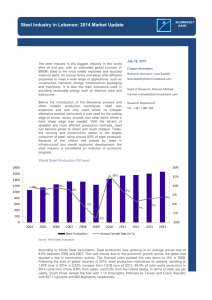 Steel Industry in Lebanon: 2014 Market Update