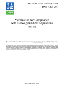DNV-OSS-201: Verification for Compliance with