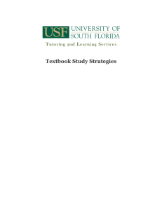 Textbook Study Strategies