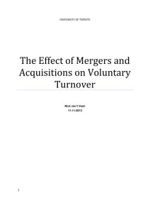 The effect of mergers and acquisitions on voluntary turnover