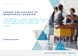 trends and drivers of workforce turnover