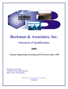 BAA Statement of Qualifications