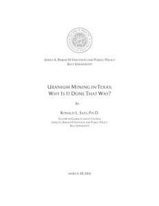 uranium mining in texas: why is it done that way?