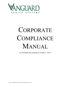 corporate compliance manual