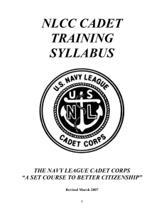 Navy League Cadet Corps Syllabus