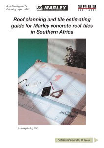 Roof Planning and Tile Estimating