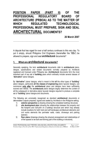architectural documents?