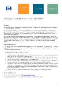 hp_concurrency in a RAC environment
