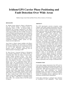 Iridium/GPS Carrier Phase Positioning and Fault Detection Over