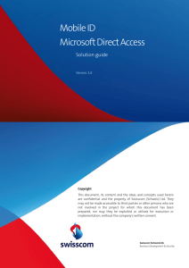 Mobile ID Microsoft Direct Access
