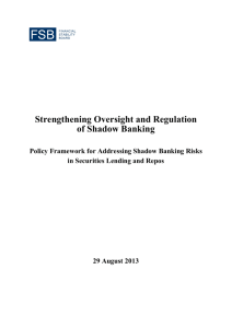 Policy Framework for Addressing Shadow Banking Risks