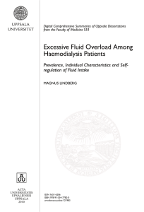 Excessive Fluid Overload Among Haemodialysis Patients