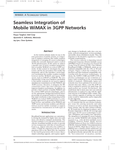 Seamless Integration of Mobile WiMAX in 3GPP Networks