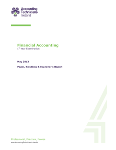 Financial Accounting - Accounting Technicians Ireland