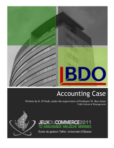 Accounting Case