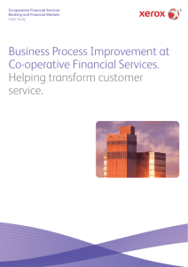 Business Process Solutions - Co-operative Financial Services Case