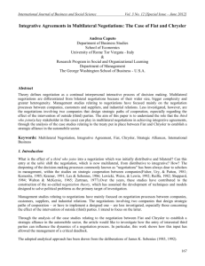 Integrative Agreements in Multilateral Negotiations