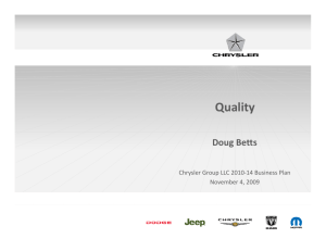 Quality - FCA US LLC