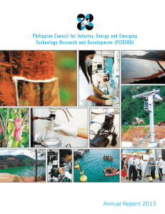 PCIEERD AnnuAl REPoRt 2013 - Department of Science and
