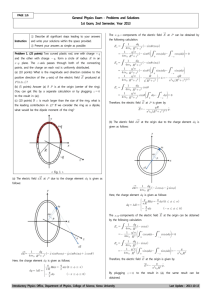 Page 1 General Physics Exam - Problems and Solutions 1st Exam