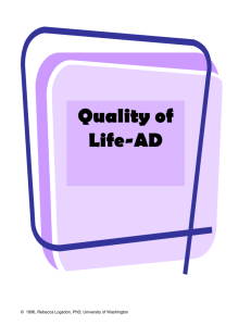 Quality of Life-AD - Dementia Outcomes Measurement Suite (DOMS)
