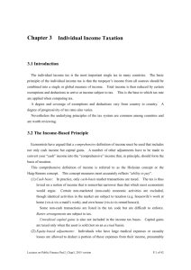 Chapter 3 Individual Income Taxation