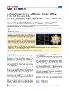 Synthesis, Characterization, and Electronic Structure of Single
